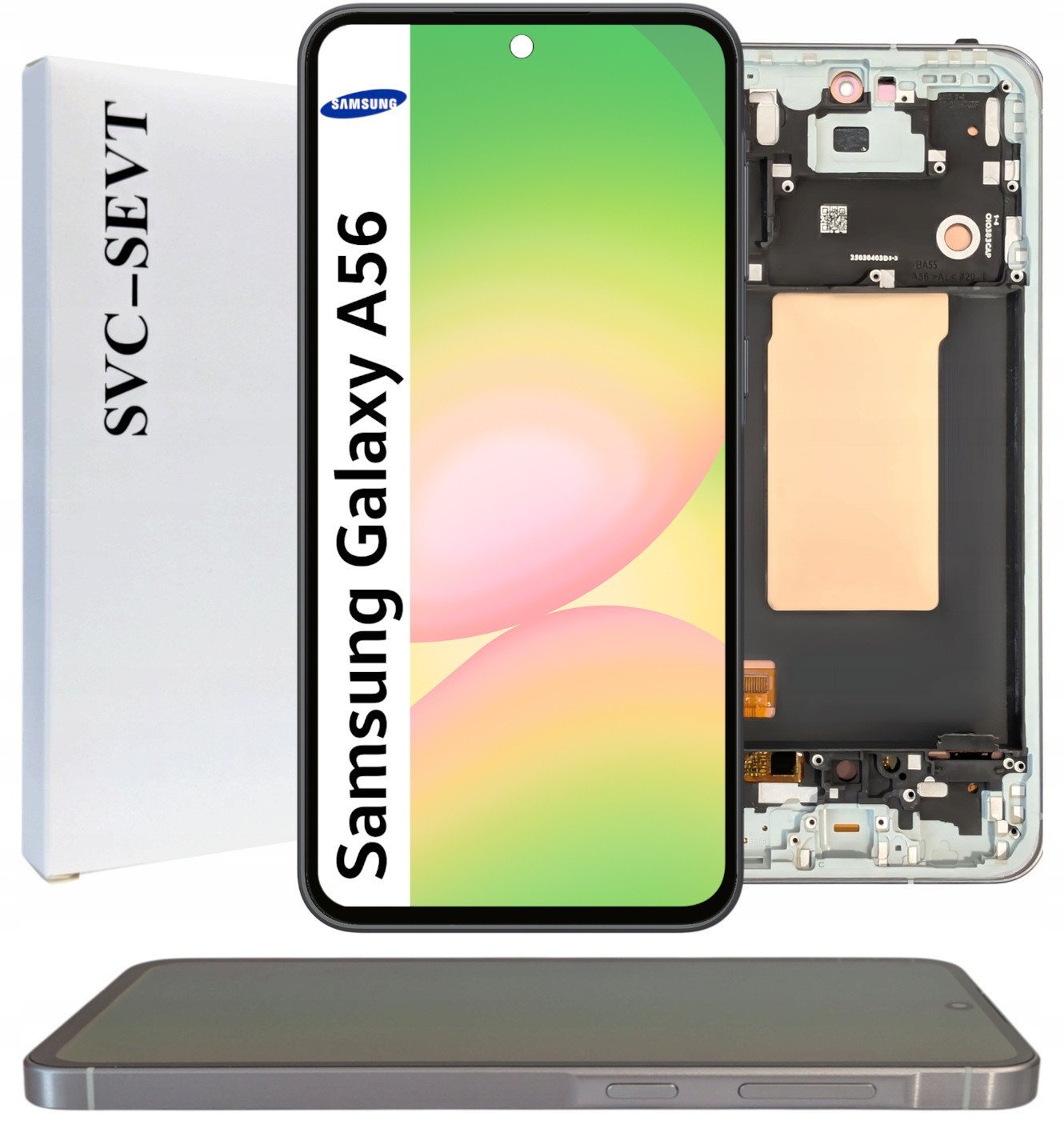 Wyświetlacz do Samsung A56 Ekran LCD Ramka Czarna Oryginał Zila SM-A566B 5904858381074