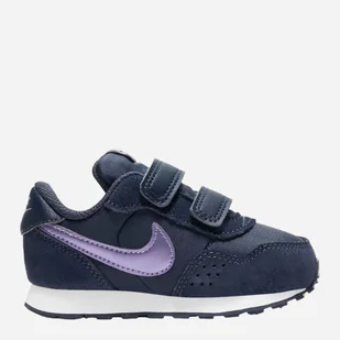 Buty sportowe chłopięce na rzepy Nike Md Valiant (TDV) CN8560-402 22 Ciemnogranatowe (194953058772) - Buty dla chłopców - miniaturka - grafika 1