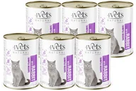Mokra karma dla kotów - 4Vets Natural Sterilised Mokra karma dla kota z królikiem zestaw 6 x 400 g - miniaturka - grafika 1