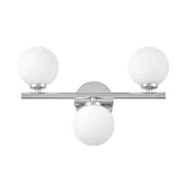 Lampy ścienne - MARSIADA W3 kinkiet chrom z mlecznymi kulkami 3xG9 - miniaturka - grafika 1