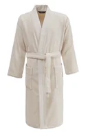 Szlafroki męskie - Męski szlafrok PALATINE Śmietankowy XL - miniaturka - grafika 1