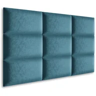 Dekoracje domu - Panel Tapicerowany Ścienny Prostokąt 50x30cm Morski Welur - miniaturka - grafika 1