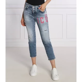 Spodnie damskie - Dsquared2 Jeansy Icon Crop Cool Girl | Cropped Fit - grafika 1