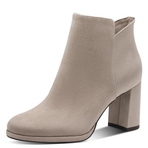Tamaris Damskie sztyblety Boot Heel 1-25362-45, szarobrązowe (taupe), 41 EU, szarobrązowy, 41 EU