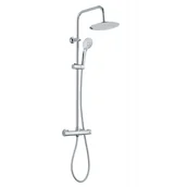 Zestawy prysznicowe - Invena baterie Deszczownica Musta z baterią termostatyczną chrom AU-84-001 AU-84-001 - miniaturka - grafika 1