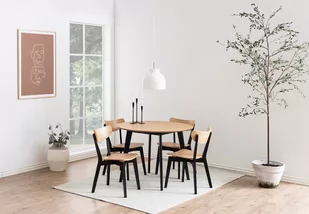 Actona, Stół Wax, naturalny brąz, 105x105 cm - Stoły - miniaturka - grafika 1
