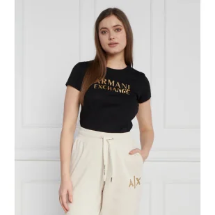 Armani Exchange T-shirt | Regular Fit - Koszulki i topy damskie - miniaturka - grafika 1
