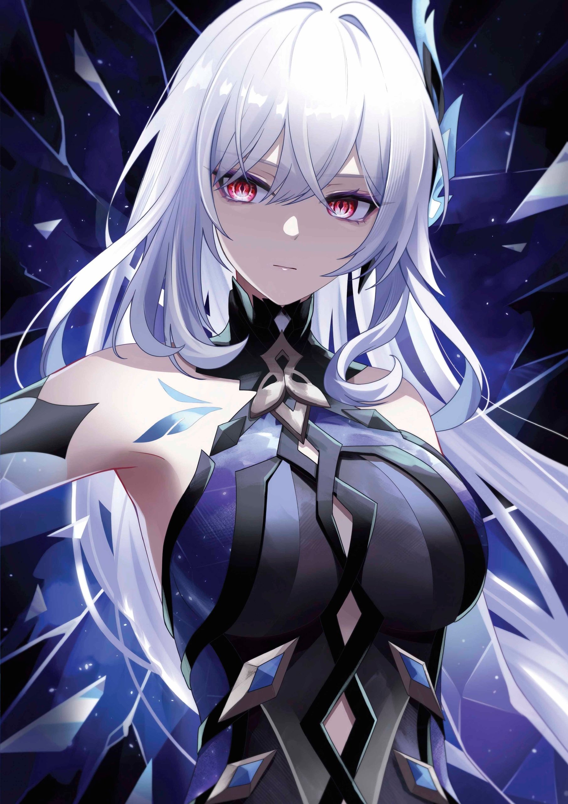 Plakat A3 Genshin Impact Anime Gra Skirk