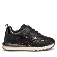 Buty dla dziewczynek - Sneakersy Geox J Fastics J46GZB 0BCBL C0037 D Czarny - miniaturka - grafika 1