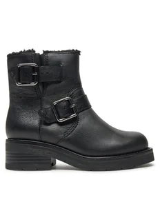 Clarks Botki Rebelle Buckle 26178891 Czarny - Botki damskie - miniaturka - grafika 1