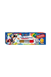 Bambino Farby plakatowe 12 kol 20ml TRZYNASTY KOLOR GRATIS - Przybory szkolne - miniaturka - grafika 1