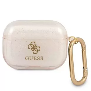 Guess GUAPUCG4GD AirPods Pro cover złoty/gold Glitter Collection - Akcesoria do słuchawek - miniaturka - grafika 1