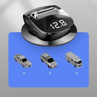 Baseus F40 nadajnik transmiter FM audio Bluetooth port AUX ładowarka samochodowa 2x USB 15W 2A czarny (CCF40-01) - Ładowarki samochodowe - miniaturka - grafika 13