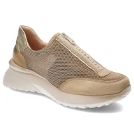 Sneakersy damskie - Beżowe Sneakersy Hispanitas Stylowe Obuwie Damskie - miniaturka - grafika 1