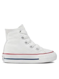 Converse Trampki Chuck Taylor All Star Hi 7J253C Biały - Buty dla dziewczynek - miniaturka - grafika 1