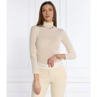 Bluzki damskie - Patrizia Pepe Bluzka | Regular Fit | z dodatkiem kaszmiru - miniaturka - grafika 1