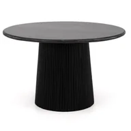 Stoły - Stół okrągły 120cm z drewna mango ART68626 blat czarny marmur - miniaturka - grafika 1