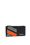 Portfele - Desigual Women's Mone_Polka INES Bi-Fold Wallet, Black, 18,5, czarny, 19 - miniaturka - grafika 1