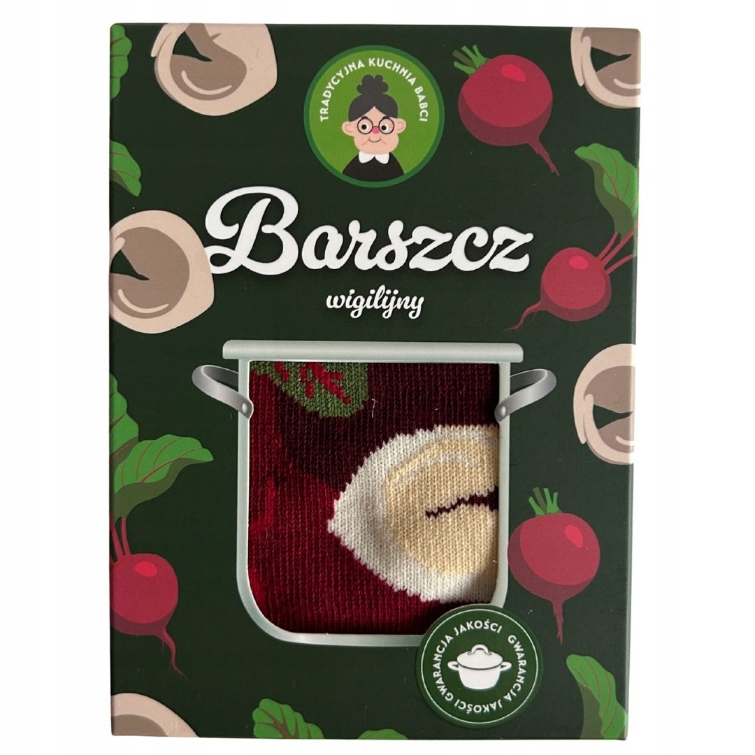 Skarpetki prezentowe SOXO 36-40 Tradycyjna Kuchnia Babci: Barszcz Wigilijny