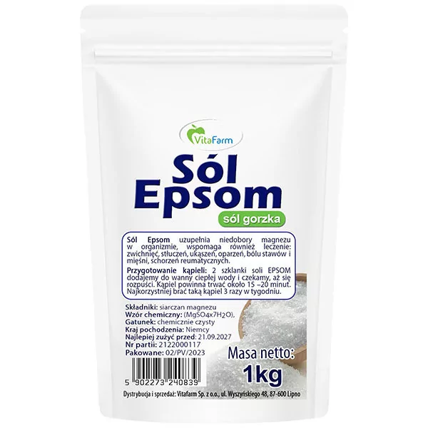 Sól Gorzka Epsom Siarczan Magnezu 100 G