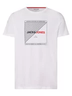 Koszulki męskie - Jack & Jones - T-shirt męski  JJRalf, biały - miniaturka - grafika 1