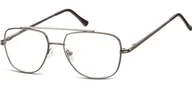 Okulary korekcyjne, oprawki, szkła - Okulary oprawki Pilotki zerówki metalowe korekcyjne 787A grafitowe - miniaturka - grafika 1