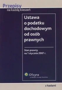 Ustawa o podatku dochodowym od osób prawnych (CIT 2007) - Prawo - miniaturka - grafika 1
