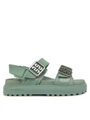 Sandały damskie - Melissa Sandały Melissa Towny Ad M 35964 Zielony - miniaturka - grafika 1