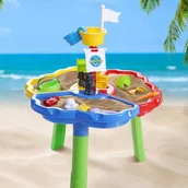 Zabawki do piasku - 2 x DUŻY STOLIK WODNY STÓŁ PIASKOWNICA DO ZABAWY STATEK PIRACKI 3W1 MATADI - miniaturka - grafika 1