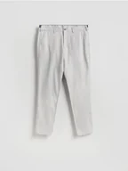 Spodnie męskie - Reserved - Spodnie chino slim fit - jasnoszary - miniaturka - grafika 1