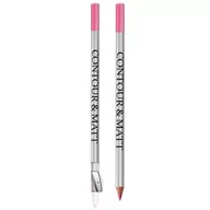 Szminki - Revers 1+1 Revers Contour & Matt Lip Pencil Kredka Do Ust 04 Pink Glam - miniaturka - grafika 1