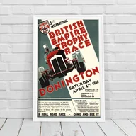 Plakaty - Plakat vintage do salonu Grand Prix British Empire Trophy Race - miniaturka - grafika 1