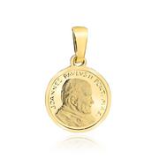Biżuteria religijna - Medalik złoty z Janem Pawłem II - miniaturka - grafika 1