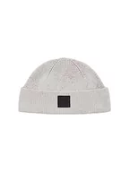 Czapki męskie - TOM TAILOR Denim Czapka męska Beanie Fisherman, 32253-Basic Light Grey, jeden rozmiar - miniaturka - grafika 1