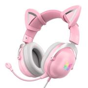 Słuchawki - Onikuma X11 różowe - miniaturka - grafika 1