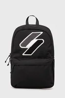 Plecaki - Superdry Plecak męski kolor czarny duży z aplikacją - miniaturka - grafika 1