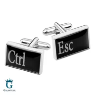 Spinki do mankietów i krawatów - Galante Spinki do mankietów Ctrl Esc PS-089 PS-089 - miniaturka - grafika 1