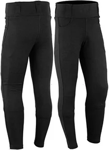 Bikers Gear Australia Damskie legginsy motocyklowe z podszewką z kevlaru, ze zdejmowanymi ochraniaczami CE, czarne, 18 - Odzież motocyklowa - miniaturka - grafika 1