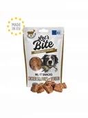 Przysmaki dla psów - BRIT Brit Lets Bite Meat Snacks Chicken Squares Venison Przekąski Mięsna Dla Psa 80 g - miniaturka - grafika 1