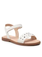 Buty dla dziewczynek - Geox Sandały J S.Karly G. H J2535H 000BC C1000 S Biały - miniaturka - grafika 1