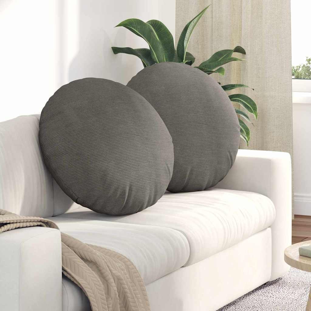 vidaXL Poduszki na siedziska 2 pcs Jasnoszary 80 cm 42014260