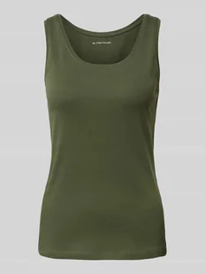 Top o kroju slim fit z mieszanki bawełny - Koszulki i topy damskie - miniaturka - grafika 1