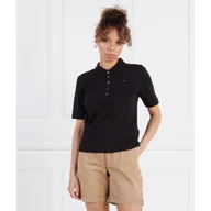 Koszulki i topy damskie - Tommy Hilfiger Polo PIQUE | Regular Fit - miniaturka - grafika 1