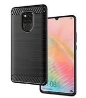 Etui i futerały do telefonów - Etui Pancerne Karbon Huawei Mate 20 Czarny - miniaturka - grafika 1