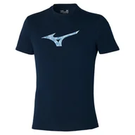 Koszulki sportowe męskie - Koszulka męska Mizuno  Paris Graphic Tee Pageant Blue L - miniaturka - grafika 1
