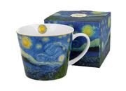 Kubki - Kubek do kawy i herbaty porcelanowy DUO Starry Night Vincent Van Gogh 600 ml - miniaturka - grafika 1