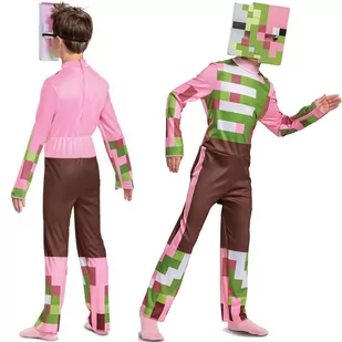 Minecraft kostium Halloween, strój karnawałowy Zombie Pigman 109-126 cm (4-6 lat) - Moda i Uroda OUTLET - miniaturka - grafika 1