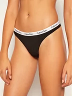 Majtki damskie - Calvin Klein Underwear Stringi 0000D1617E Czarny - miniaturka - grafika 1