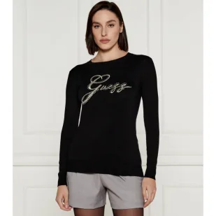 GUESS Sweter OLIVE Slim Fit - Swetry damskie - miniaturka - grafika 1