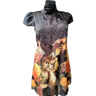 RINASCIMENTO Sukienka Przed Kolano Krótki Rękaw Stylowa Czarna S - Rinascimento - Sukienki RINASCIMENTO Sukienka Przed Kolano Krótki Rękaw Stylowa Czarna S - Rinascimento - Sukienki - miniaturka - grafika 1